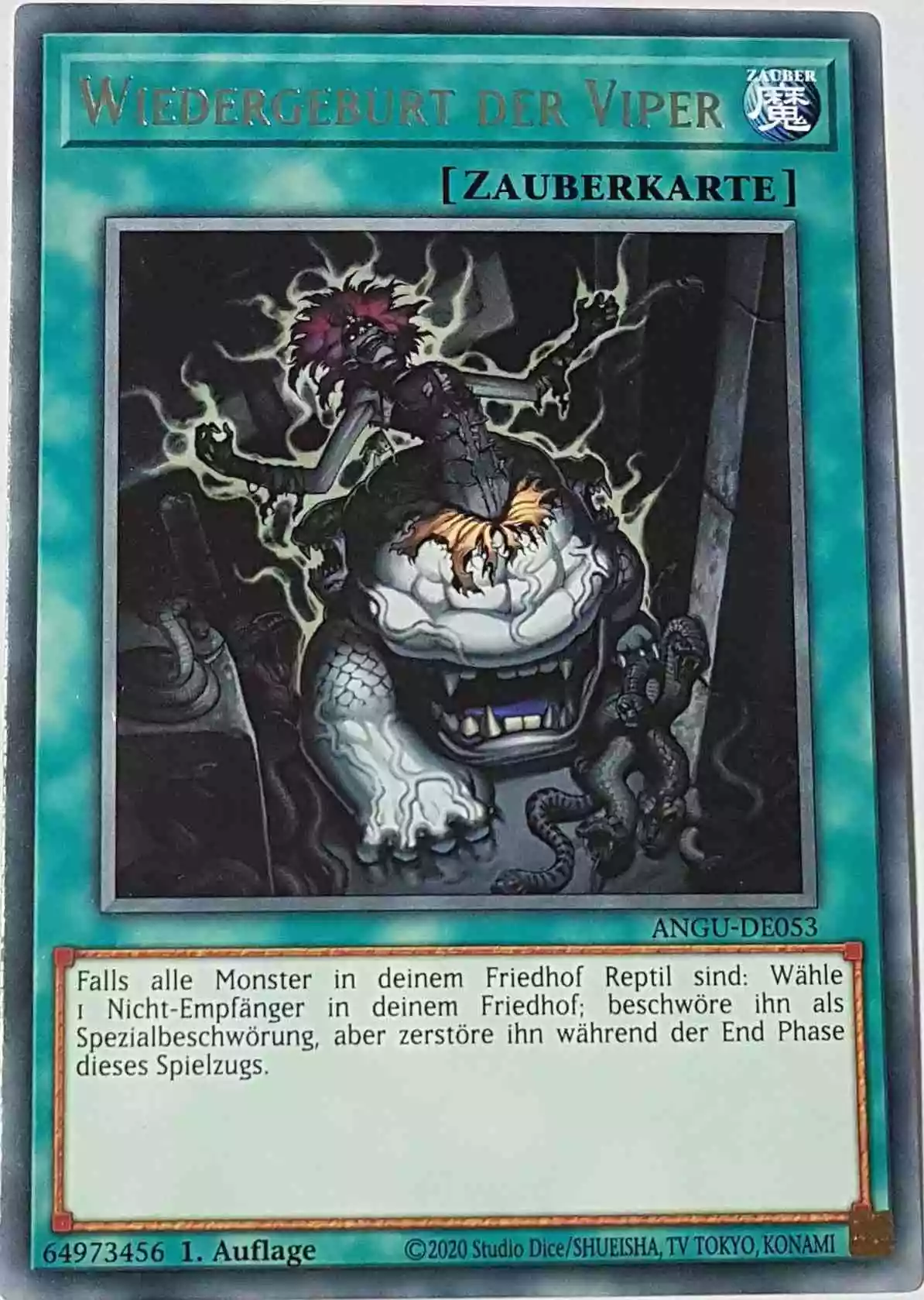 angu-de053-wiedergeburt-der-viper-rare-ancient-guardians Wiedergeburt der Viper ANGU-DE053 ist in Rare Yu-Gi-Oh Karte aus Ancient Guardians 1.Auflage