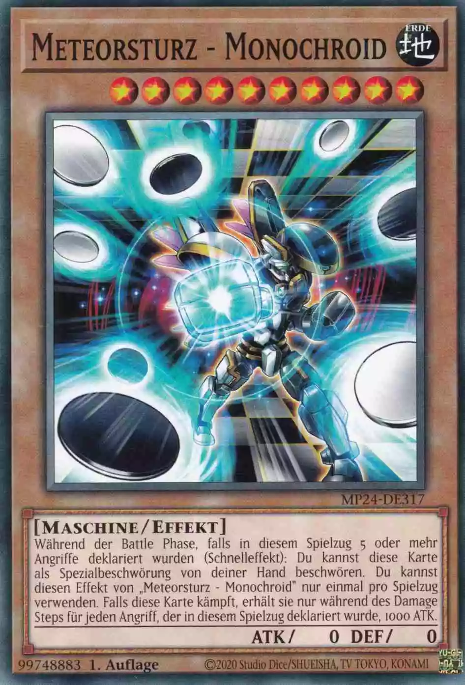 Meteorsturz - Monochroid MP24-DE317 ist in Common Yu-Gi-Oh Karte aus 25th Anniversary Tin Dueling Mirrors 1.Auflage