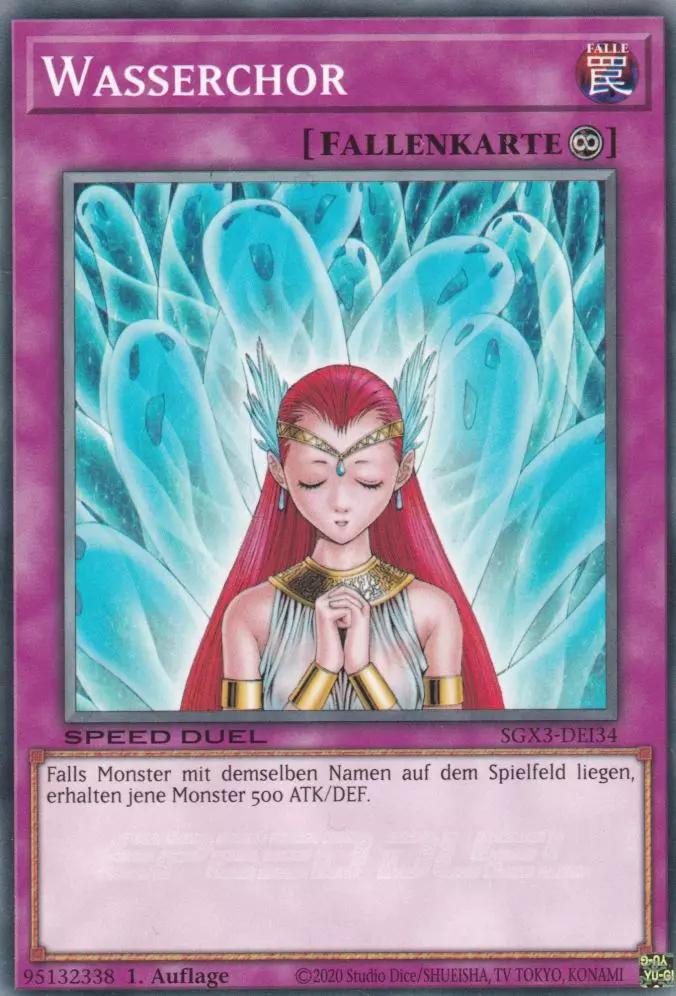 Wasserchor SGX3-DEI34 ist in Common Yu-Gi-Oh Karte aus Speed Duel GX: Duelists of Shadows 1.Auflage