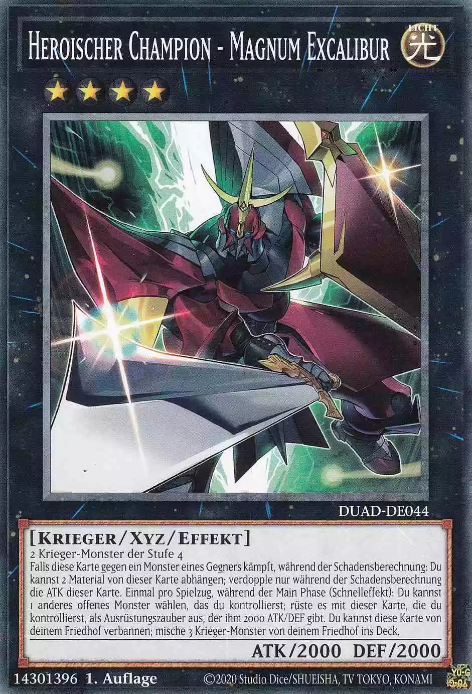 Heroischer Champion - Magnum Excalibur DUAD-DE044 ist in Common Yu-Gi-Oh Karte aus Duelist’s Advance 1.Auflage