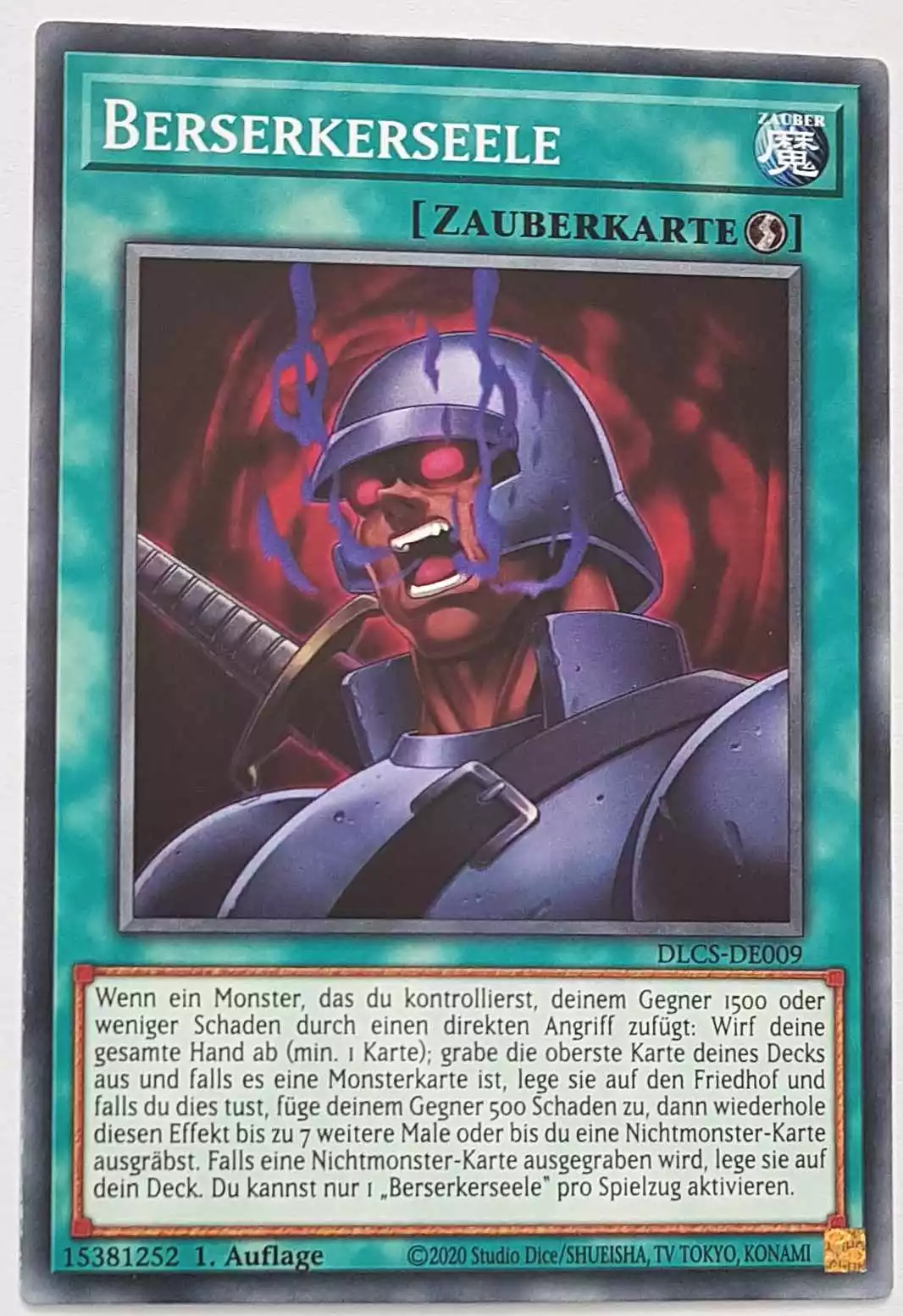 Berserkerseele DLCS-DE009 ist in Common Yu-Gi-Oh Karte aus Dragons of Legend The Complete Series 1.Auflage