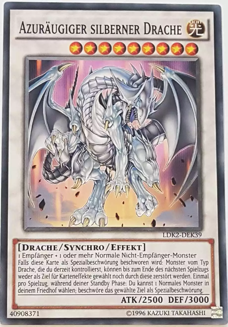 Azuräugiger silberner Drache LDK2-DEK39 ist in Common Yu-Gi-Oh Karte aus Legendary Decks 2 