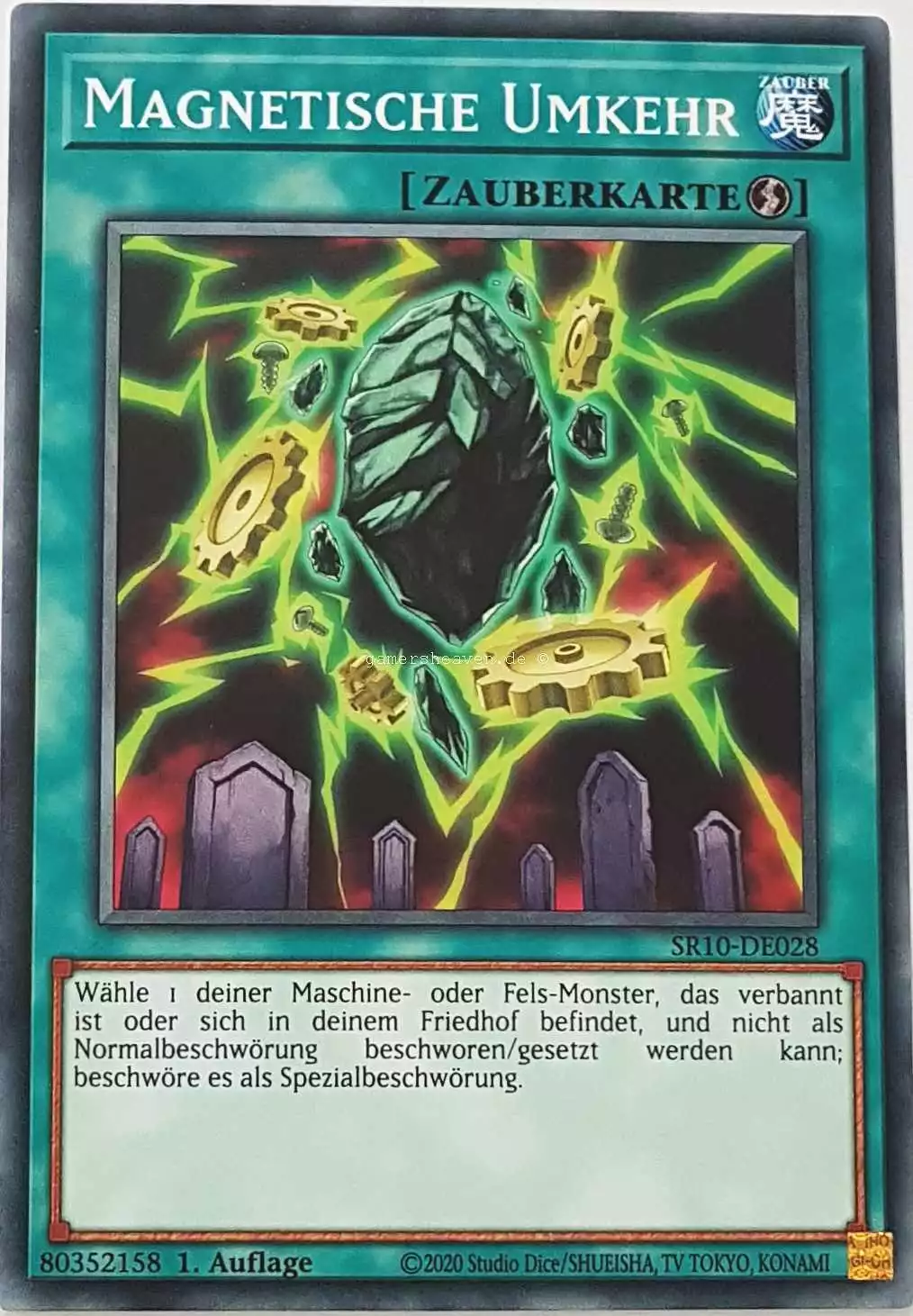 Magnetische Umkehr SR10-DE028 ist in Common Yu-Gi-Oh Karte aus Structure Deck: Mechanized Madness 1.Auflage