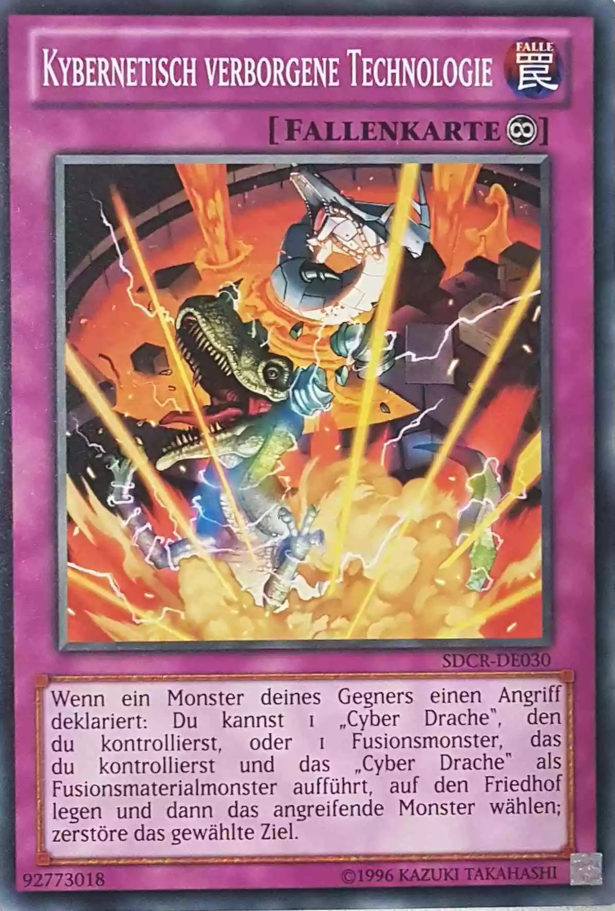 Kybernetisch verborgene Technologie SDCR-DE030 ist in Common Yu-Gi-Oh Karte aus Cyber Dragon Revolution 