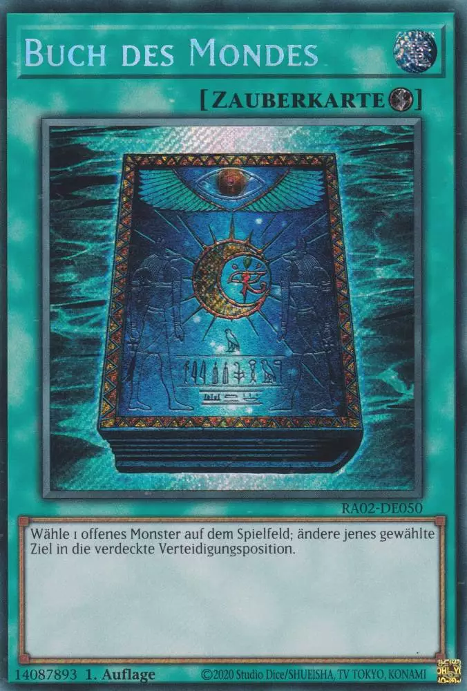 Buch des Mondes RA02-DE050 ist in Secret Rare Yu-Gi-Oh Karte aus 25th Anniversary Rarity Collection 2 1.Auflage