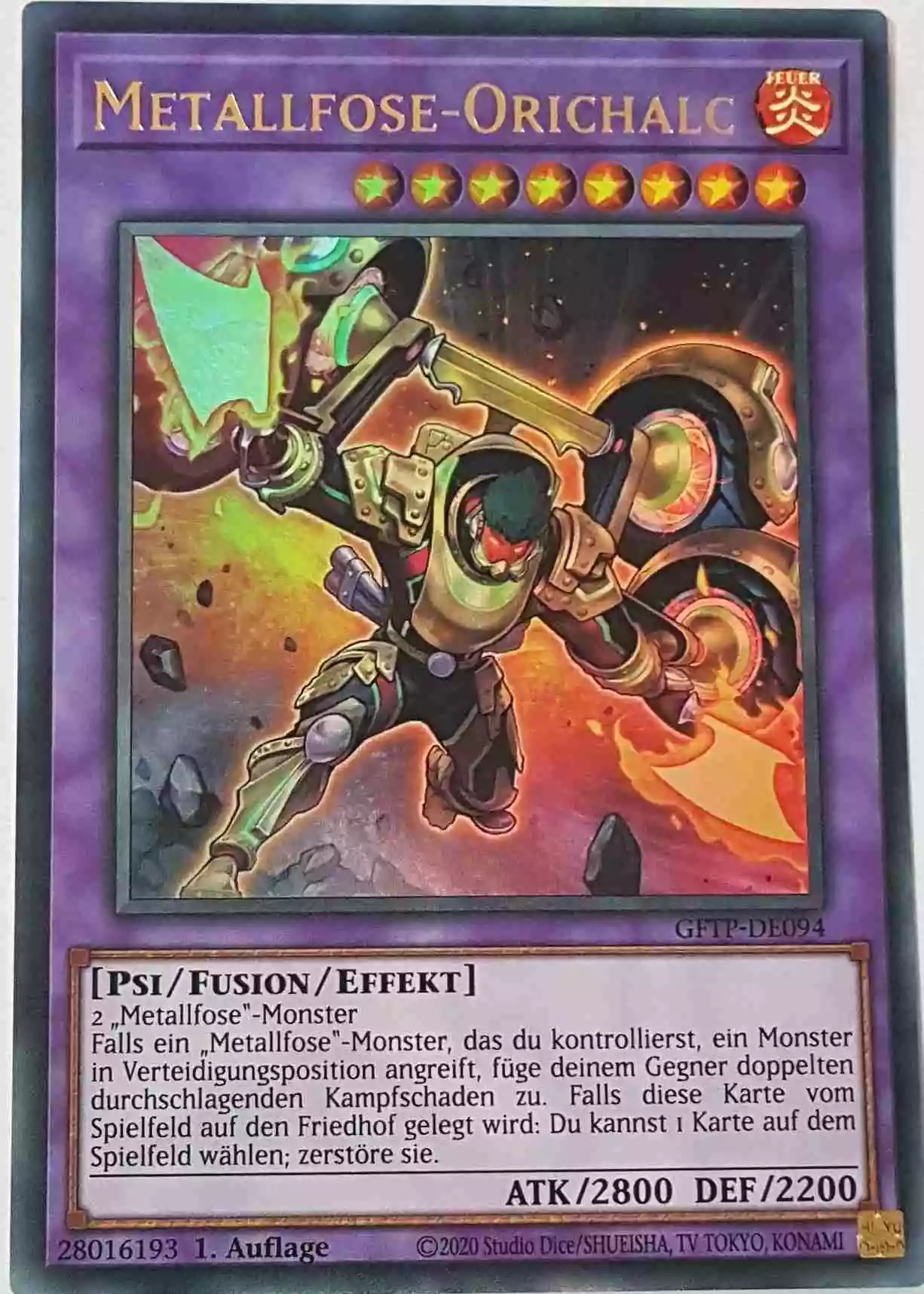 Metallfose-Orichalc GFTP-DE094 ist in Ultra Rare Yu-Gi-Oh Karte aus Ghost From The Past 1.Auflage