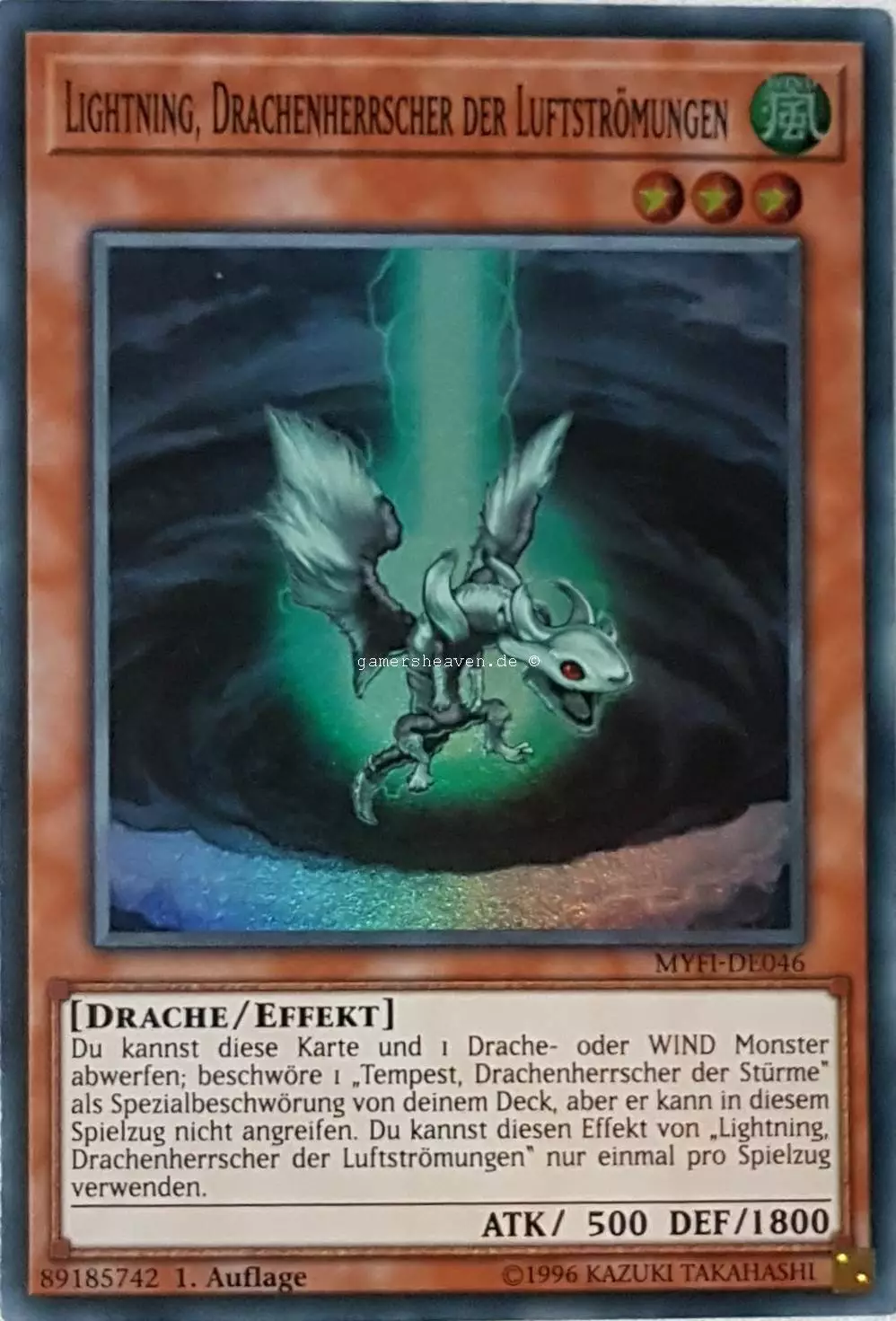 Lightning, Drachenherrscher der Luftströmungen MYFI-DE046 ist in Super Rare aus Mystic Fighters 1.Auflage