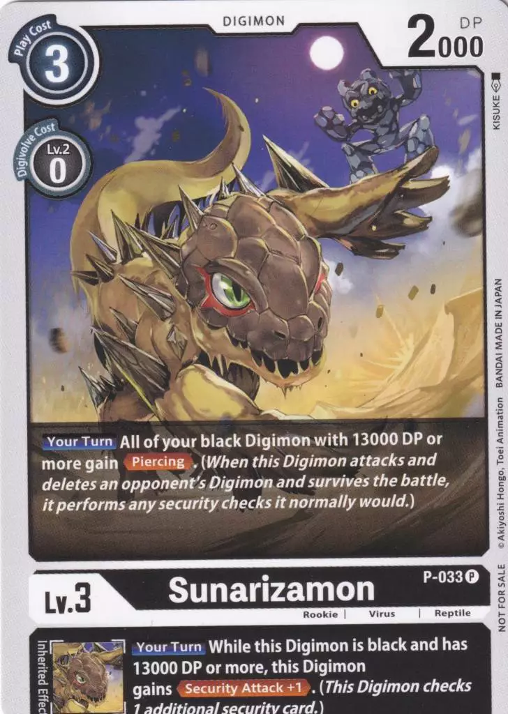 p-033-sunarizamon-promo-great-legend-bt04 Sunarizamon P-033 ist in Promo. Die Digimon Karte ist aus Great Legend BT04