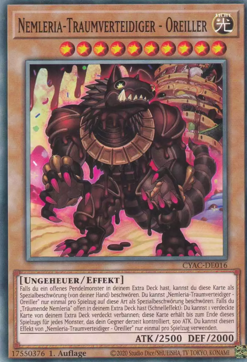 Nemleria-Traumverteidiger - Oreiller CYAC-DE016 ist in Common Yu-Gi-Oh Karte aus Cyberstorm Access 1.Auflage