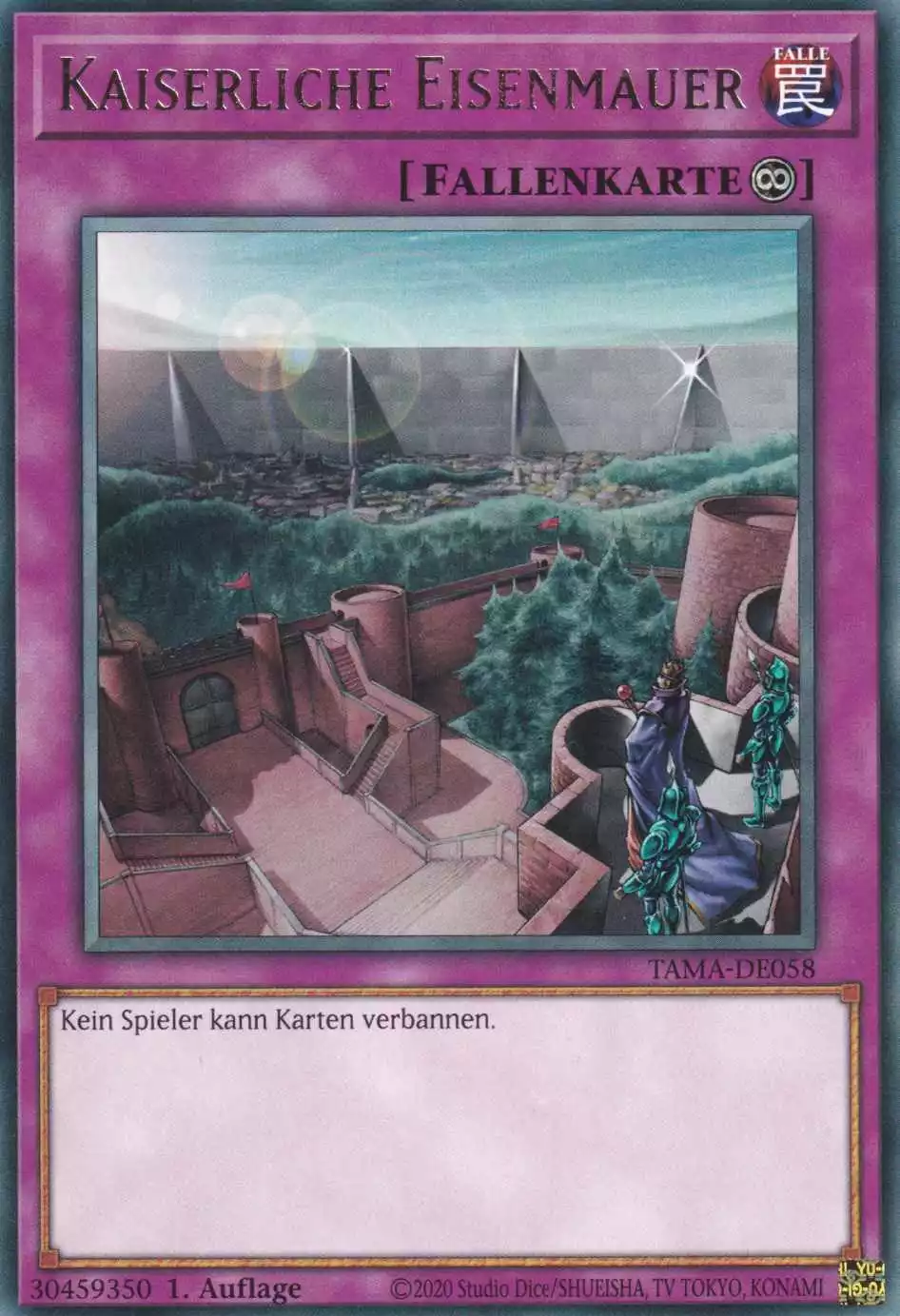 Kaiserliche Eisenmauer TAMA-DE058 ist in Rare Yu-Gi-Oh Karte aus Tactical Masters 1.Auflage