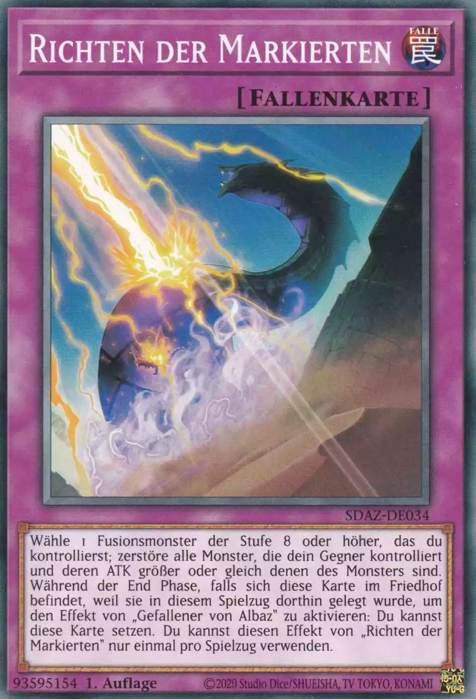 Richten der Markierten SDAZ-DE034 ist in Common Yu-Gi-Oh Karte aus Structure Deck Albaz Strike 1.Auflage