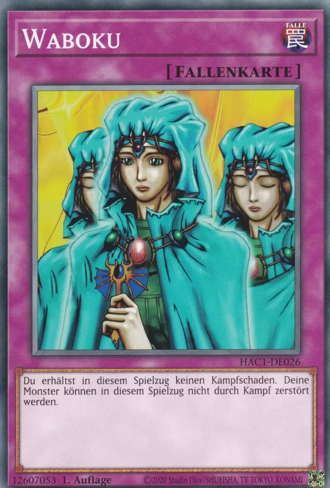 Waboku HAC1-DE026 ist in Common Yu-Gi-Oh Karte aus Hidden Arsenal Chapter 1 1.Auflage
