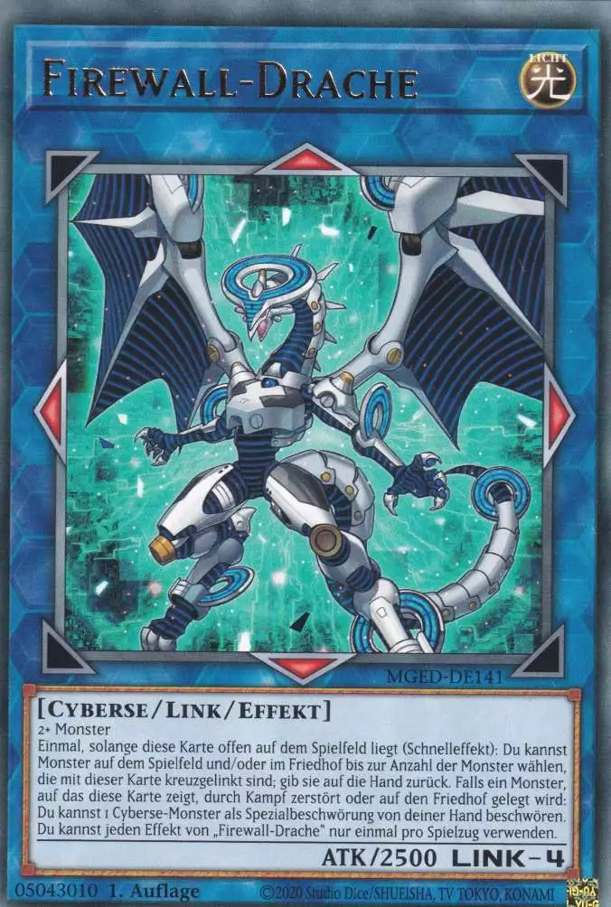 Firewall-Drache MGED-DE141 ist in Rare Yu-Gi-Oh Karte aus Maximum Gold El Dorado 1.Auflage
