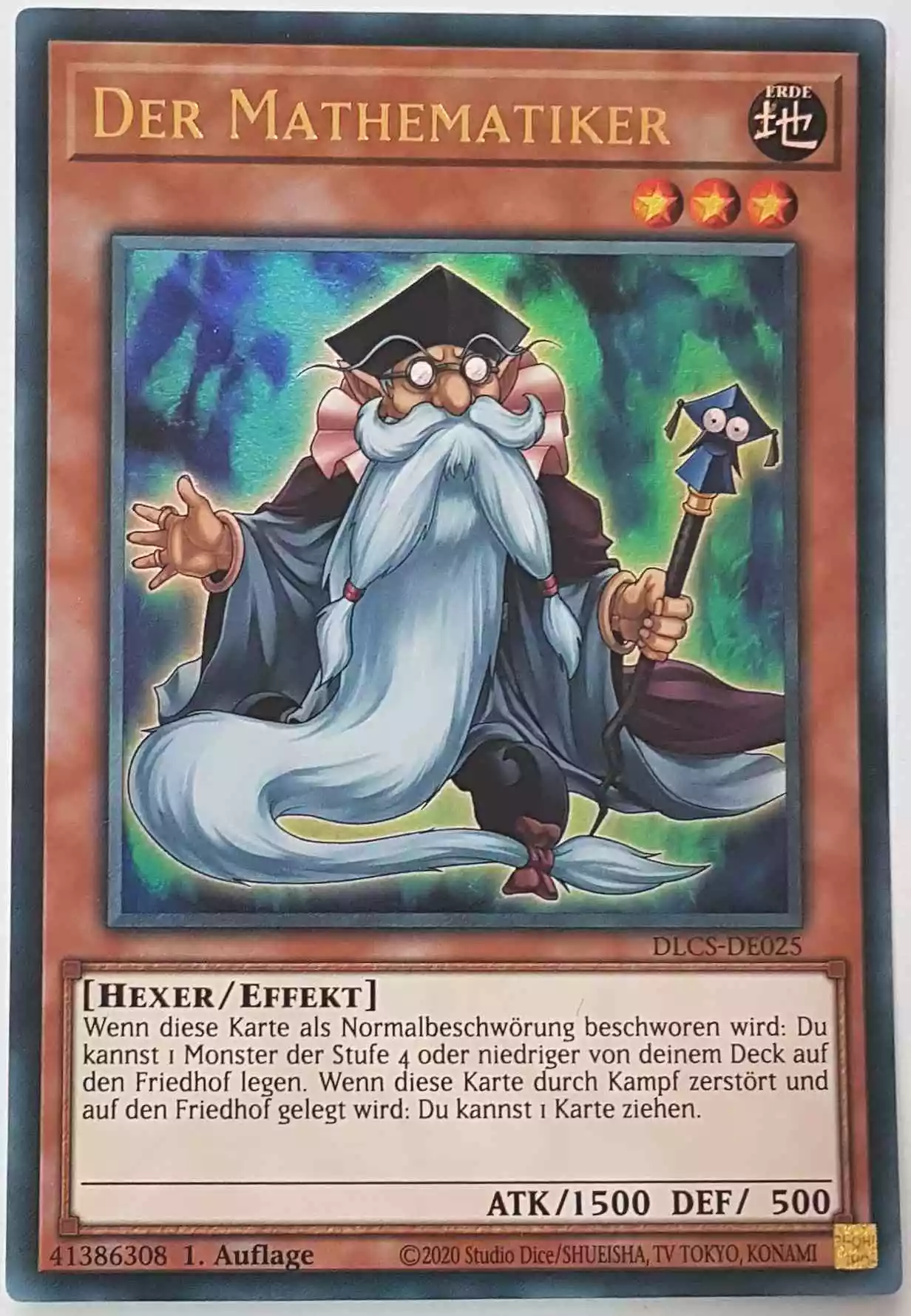 Der Mathematiker DLCS-DE025 ist in Ultra Rare Yu-Gi-Oh Karte aus Dragons of Legend The Complete Series 1.Auflage