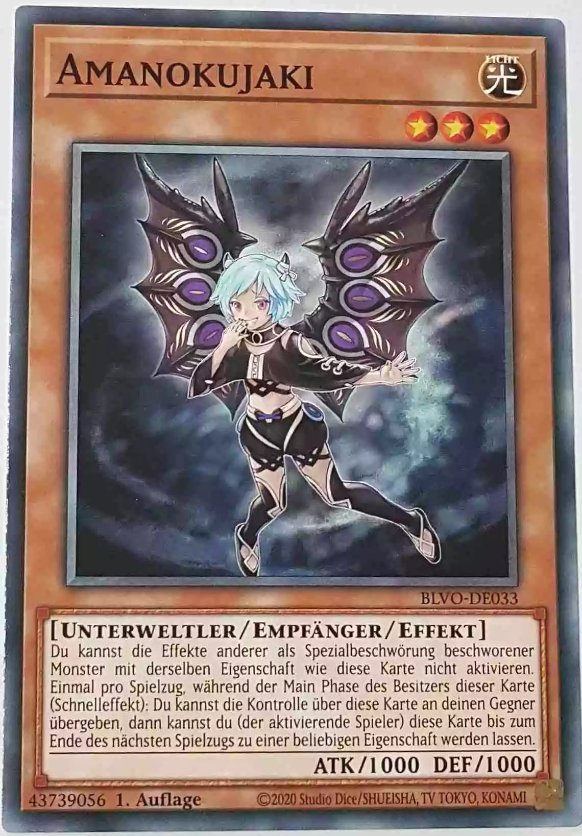 Amanokujaki BLVO-DE033 ist in Common Yu-Gi-Oh Karte aus Blazing Vortex 1.Auflage