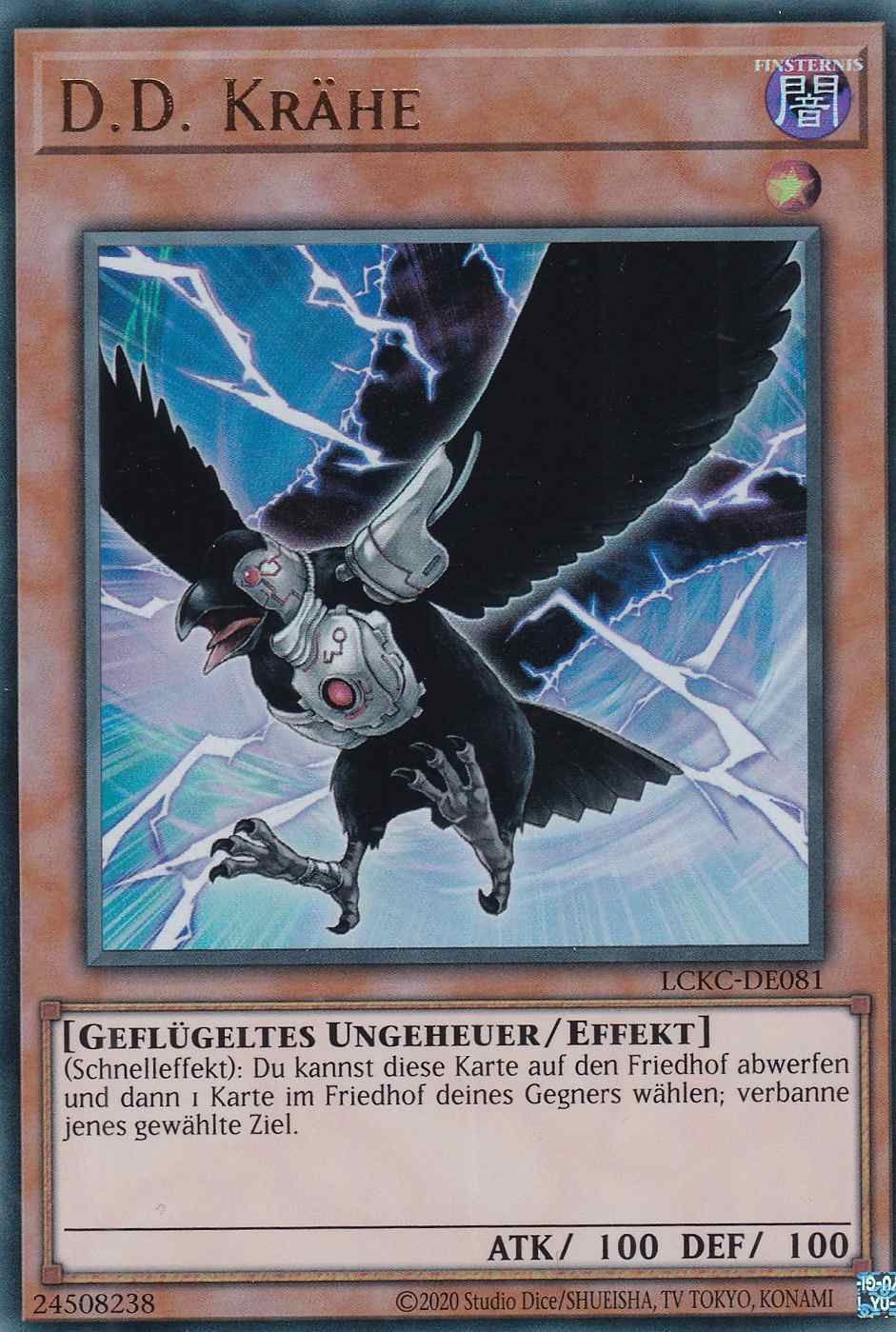 D.D. Krähe Ultra Rare LCKC-DE081 Yugioh Karte D.D. Krähe LCKC-DE081 ist in Ultra Rare Yu-Gi-Oh Karte aus Legendary Collection Kaiba unlimitiert