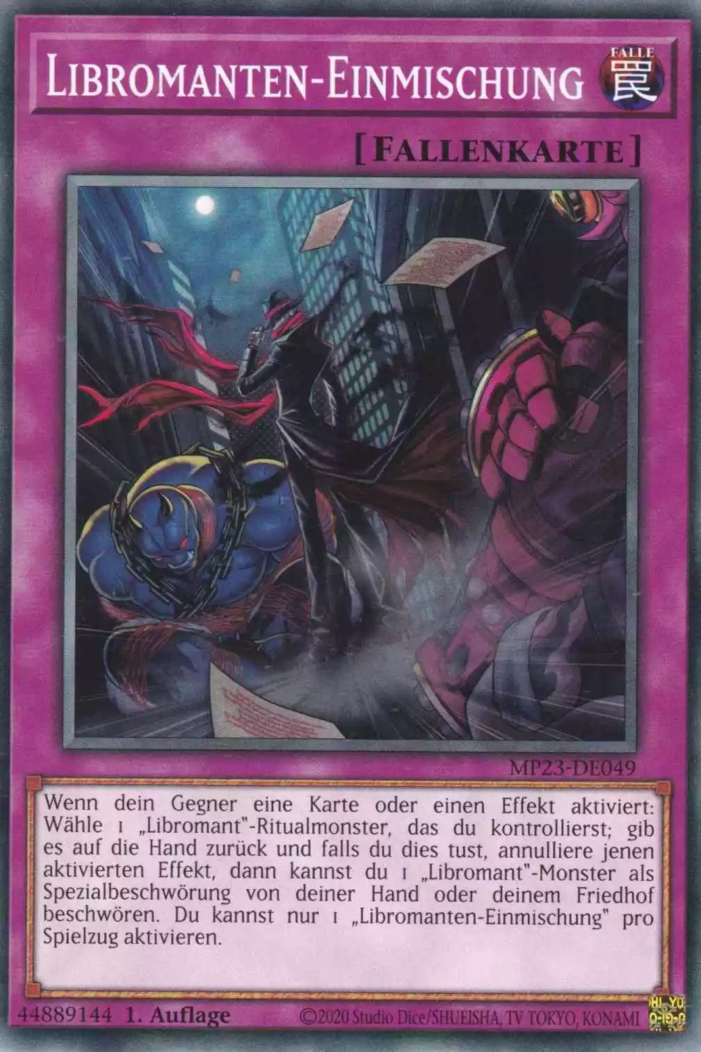 Libromanten-Einmischung MP23-DE049 ist in Common Yu-Gi-Oh Karte aus 25th Anniversary Tin Dueling Heroes 1.Auflage