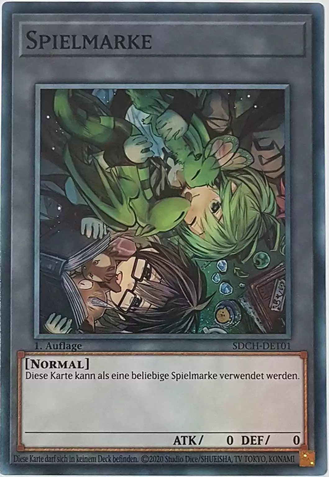 Spielmarke (Token) V1 SDCH-DET01 ist in Super Rare Yu-Gi-Oh Karte aus Spirit Charmers 1. Auflage