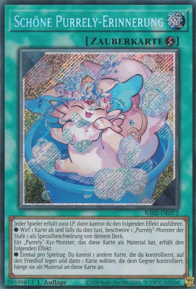 Schöne Purrely-Erinnerung RA02-DE072 ist in Secret Rare Yu-Gi-Oh Karte aus 25th Anniversary Rarity Collection 2 1.Auflage