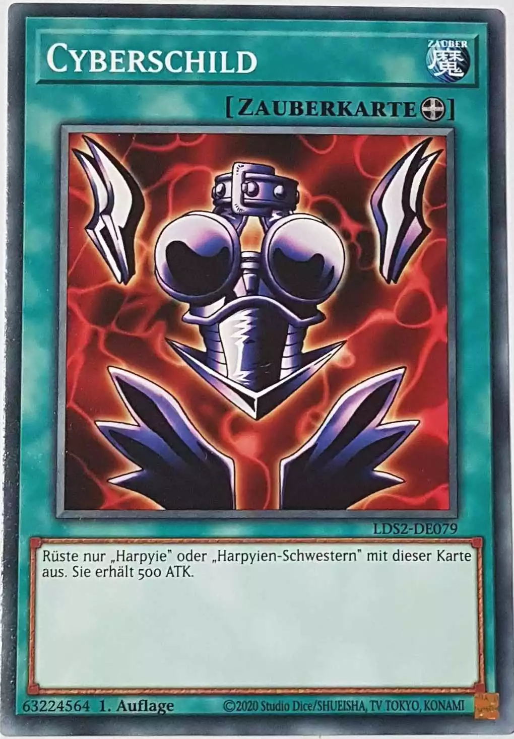 Cyberschild LDS2-DE079 ist in Common Yu-Gi-Oh Karte aus Legendary Duelists: Season 2 1.Auflage