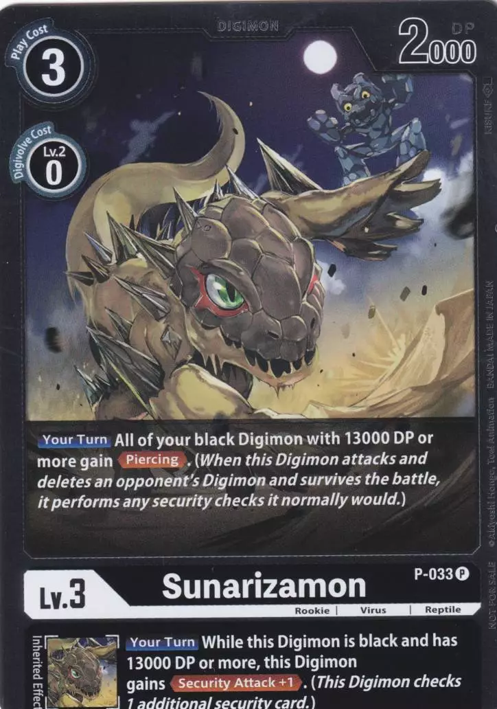 p-033-h-sunarizamon-holo-promo-great-legend-bt04 Sunarizamon Holo P-033 ist in Promo. Die Digimon Karte ist aus Great Legend BT04