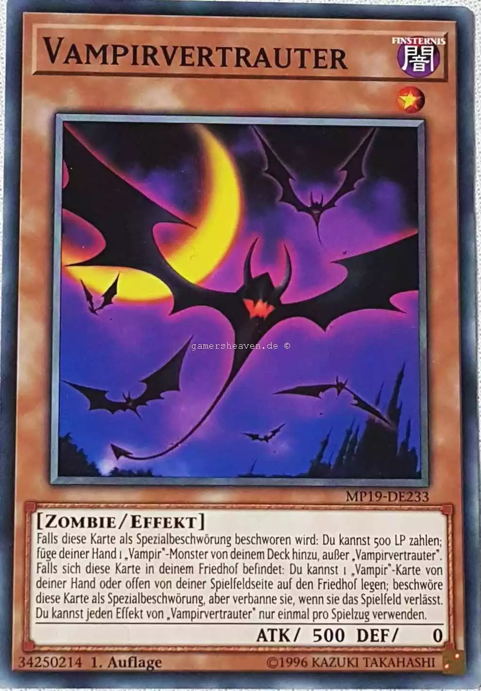 Vampirvertrauter MP19-DE233 ist in Common aus Gold Sarcophagus Tin 2019 1.Auflage
