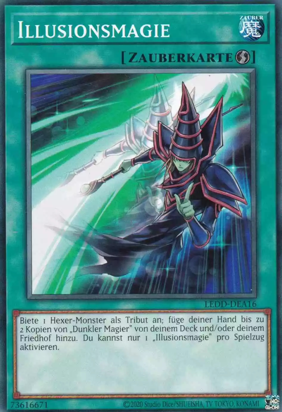 Illusionsmagie LEDD-DEA16 ist in Common Yu-Gi-Oh Karte aus Legendary Dragon Decks unlimitiert