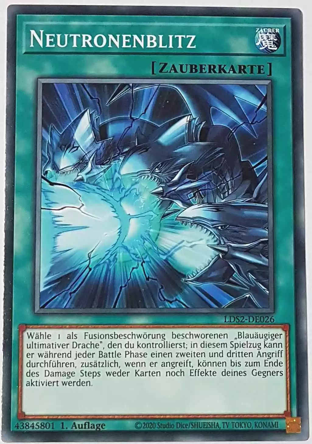 Neutronenblitz LDS2-DE026 ist in Common Yu-Gi-Oh Karte aus Legendary Duelists: Season 2 1.Auflage