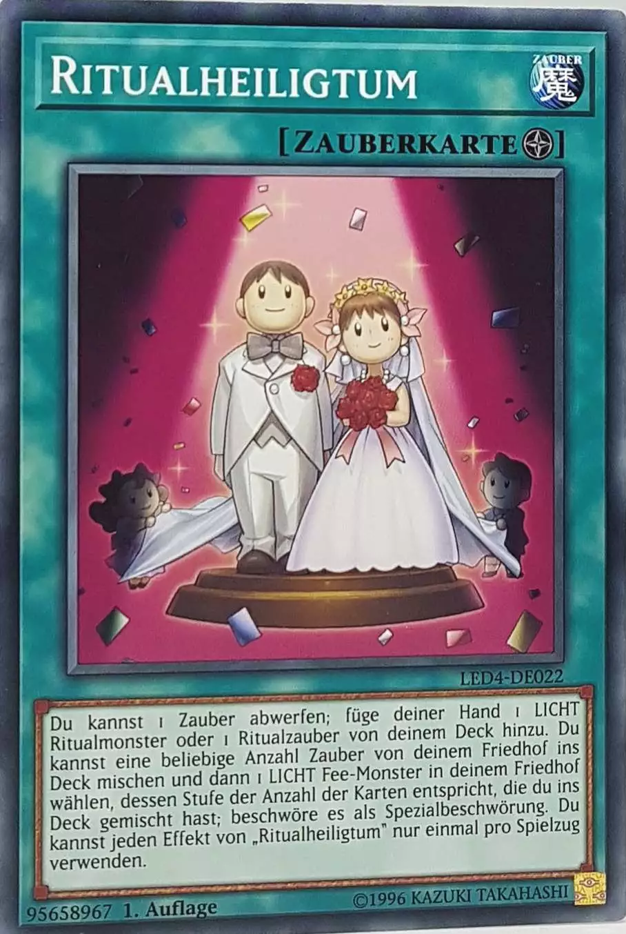 Ritualheiligtum LED4-DE022 ist in Common Yu-Gi-Oh Karte aus Legendary Duelists Sisters of the Rose 1. Auflage