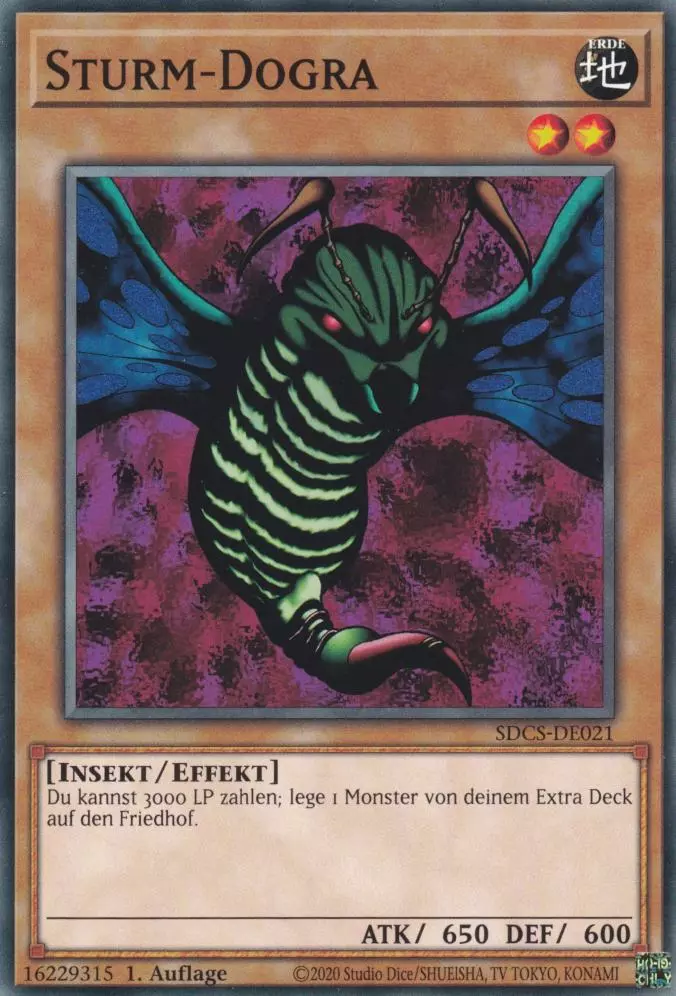 Sturm-Dogra SDCS-DE021 ist in Common Yu-Gi-Oh Karte aus Cyber Strike 1.Auflage