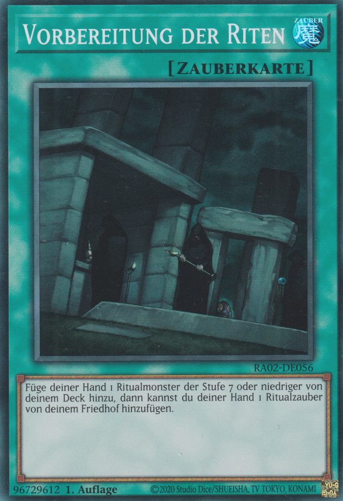 Vorbereitung der Riten RA02-DE056 ist in Super Rare Yu-Gi-Oh Karte aus 25th Anniversary Rarity Collection 2 1.Auflage