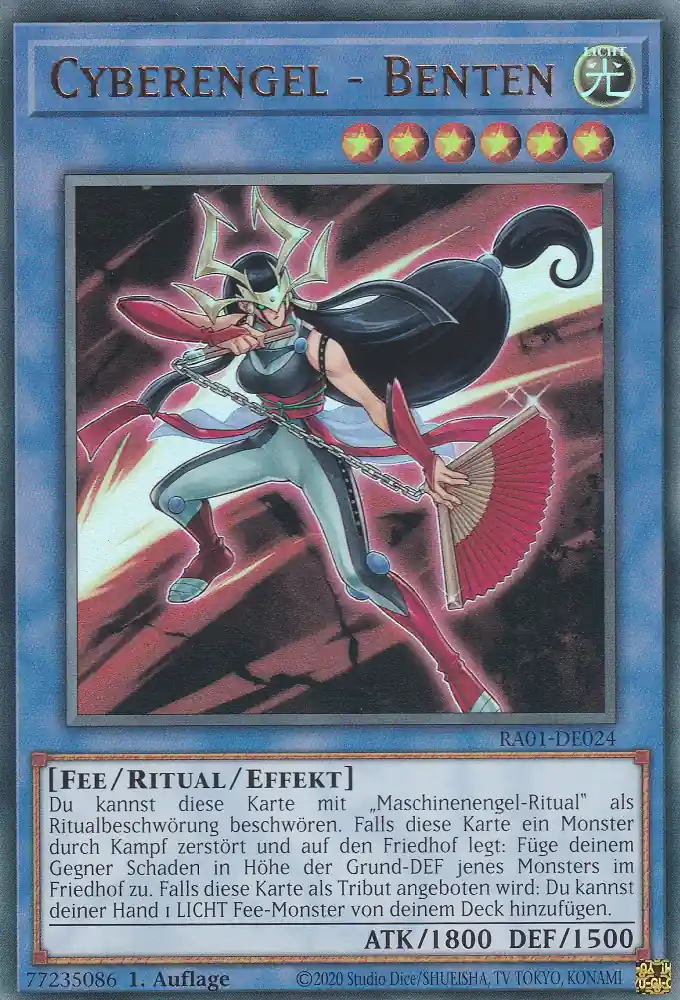 Cyberengel - Benten RA01-DE024 ist in Ultra Rare Yu-Gi-Oh Karte aus 25th Anniversary Rarity Collection 1.Auflage