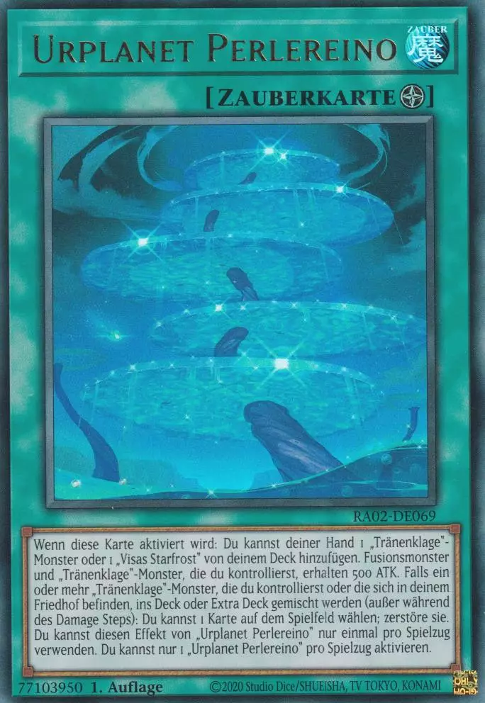Urplanet Perlereino RA02-DE069 ist in Ultra Rare Yu-Gi-Oh Karte aus 25th Anniversary Rarity Collection 2 1.Auflage