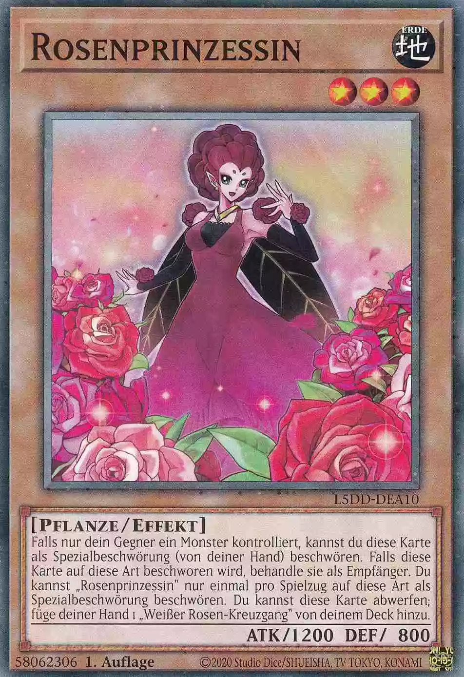 Rosenprinzessin L5DD-DEA10 ist in Common Yu-Gi-Oh Karte aus Legendary 5D’s Decks 1.Auflage
