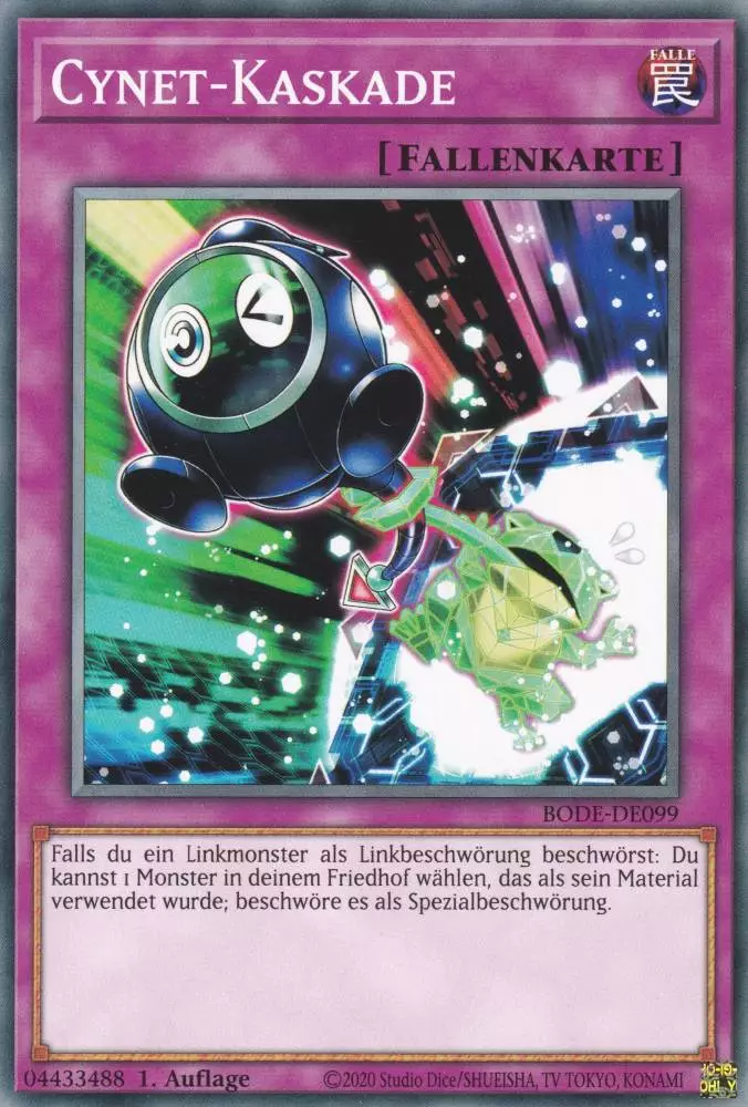 bode-de099-cynet-kaskade-common-burst-of-destiny Cynet-Kaskade BODE-DE099 ist in Common Yu-Gi-Oh Karte aus Burst of Destiny 1.Auflage