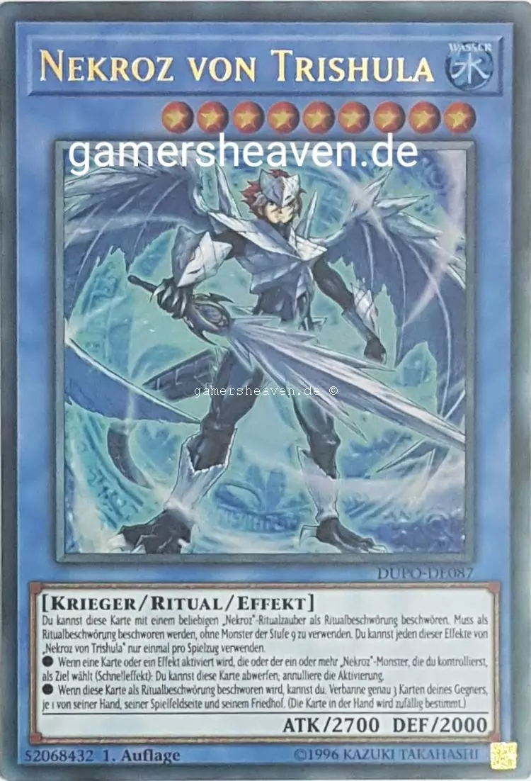 Nekroz von Trishula DUPO-DE087 ist in Ultra Rare aus Duel Power 1.Auflage