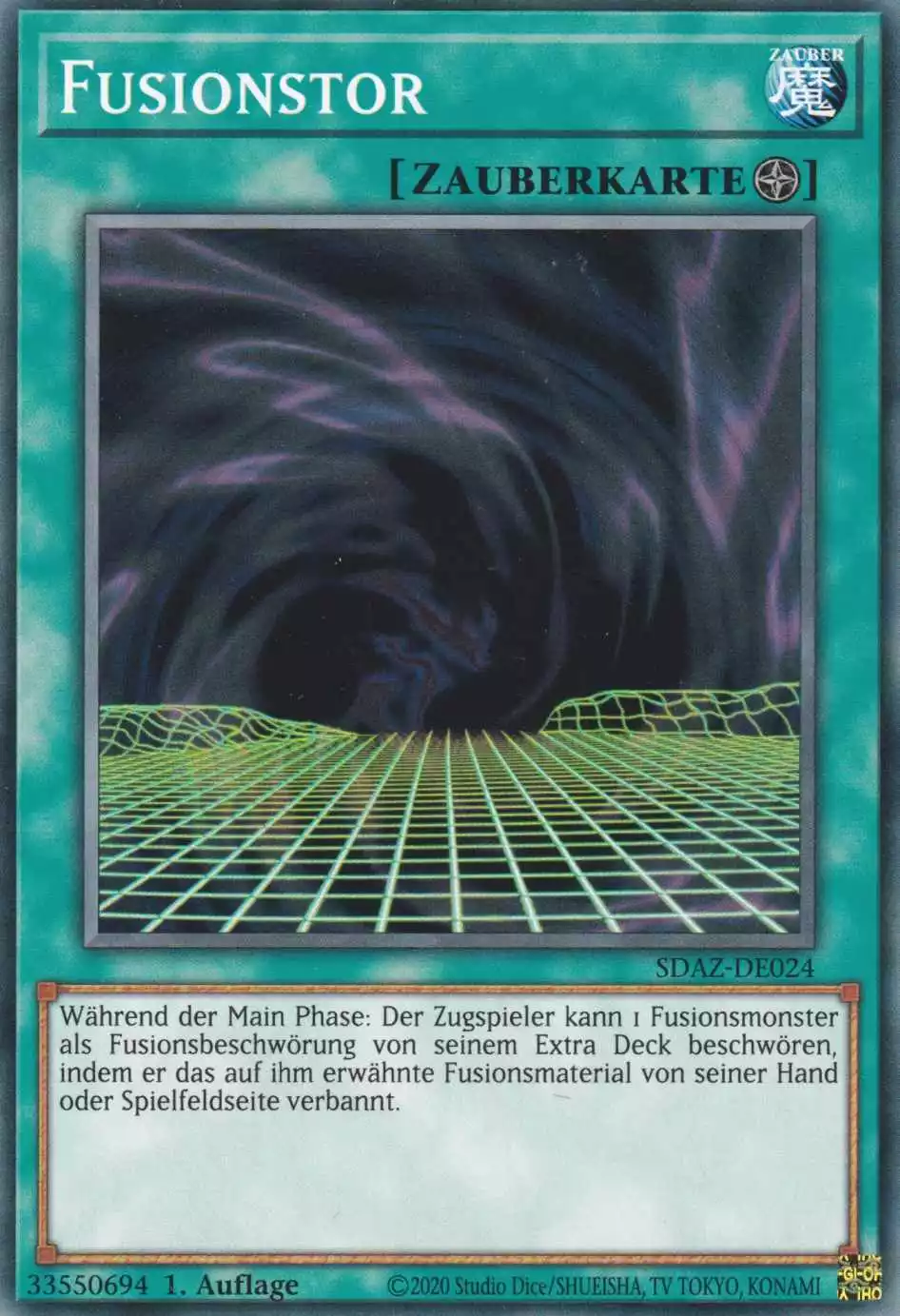 Fusionstor SDAZ-DE024 ist in Common Yu-Gi-Oh Karte aus Structure Deck Albaz Strike 1.Auflage