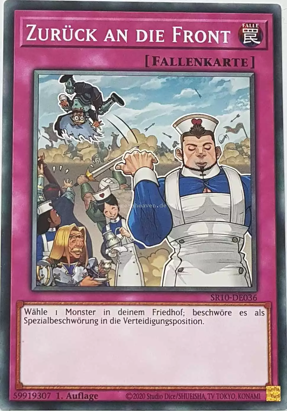 Zurück an die Front SR10-DE036 ist in Common Yu-Gi-Oh Karte aus Structure Deck: Mechanized Madness 1.Auflage