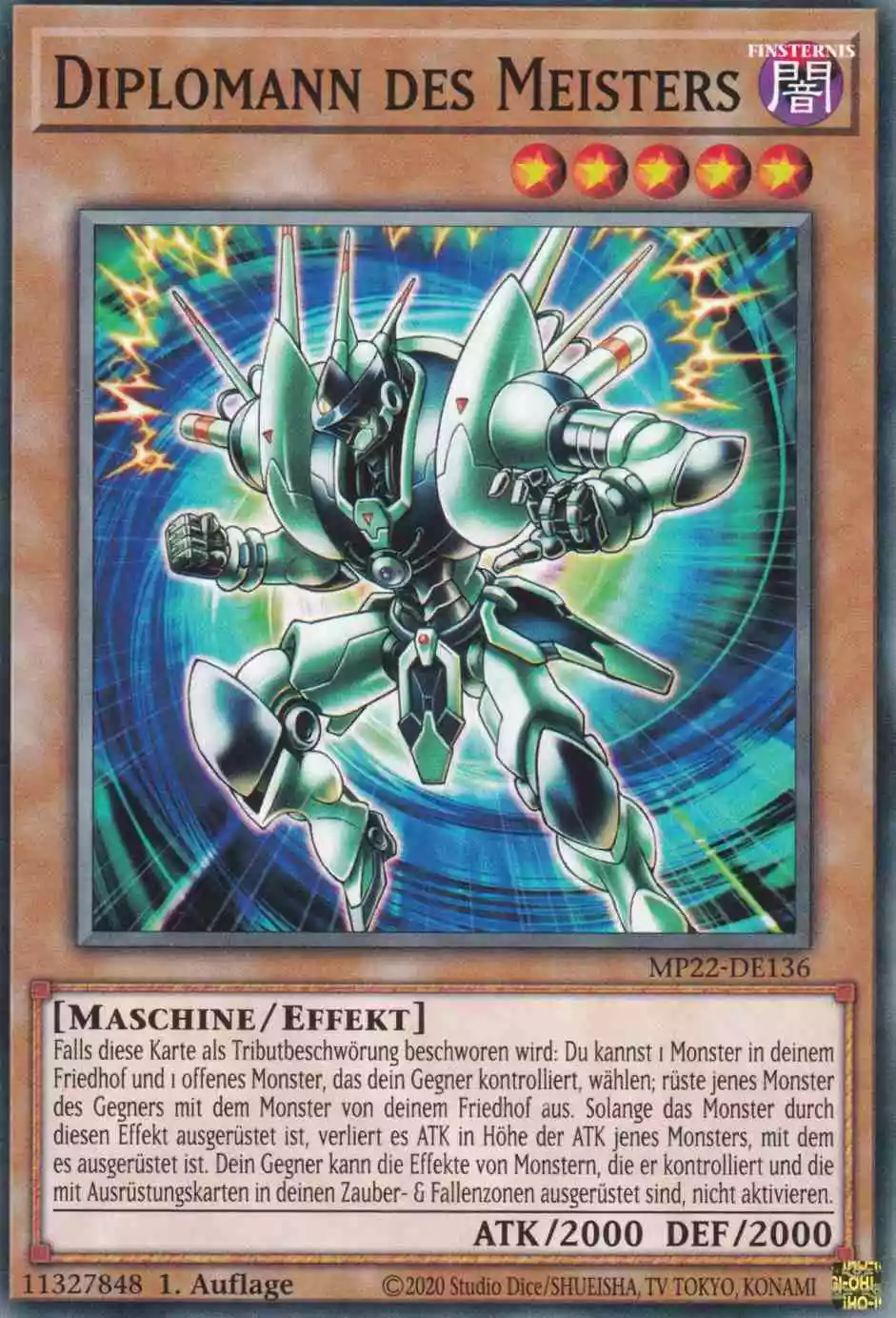 Diplomann des Meisters MP22-DE136 ist in Common Yu-Gi-Oh Karte aus Tin of the Pharaoh’s Gods 1.Auflage