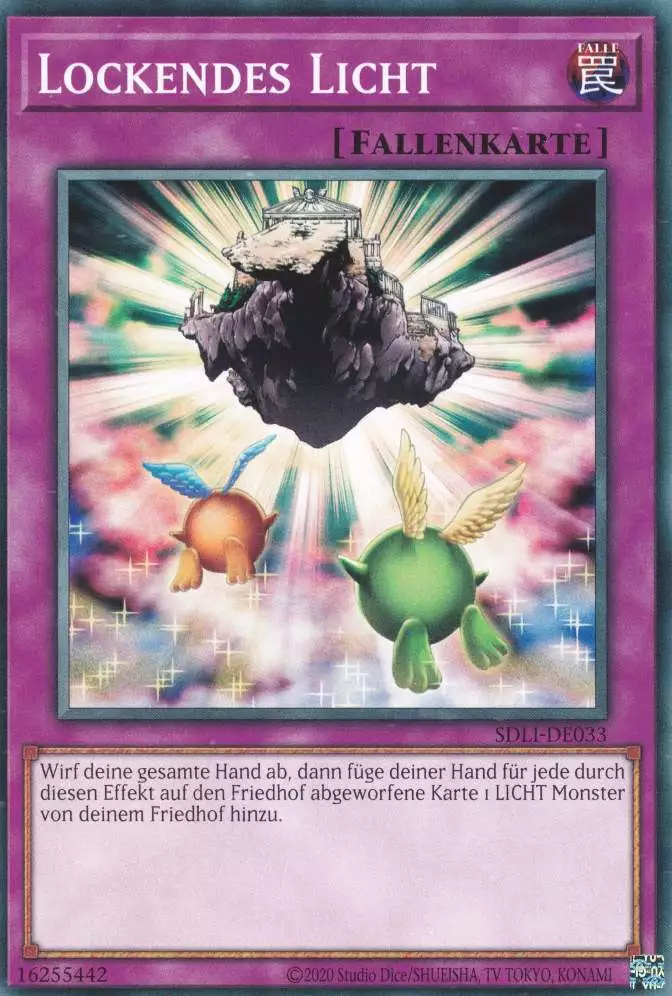 Lockendes Licht SDLI-DE033 ist in Common Yu-Gi-Oh Karte aus Realm Of Light unlimitiert