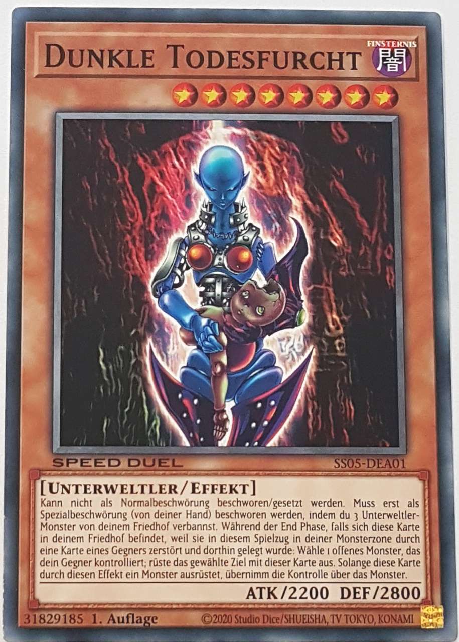 Dunkle Todesfurcht SS05-DEA01 ist in Common Yu-Gi-Oh Karte aus Twisted Nightmares 1.Auflage