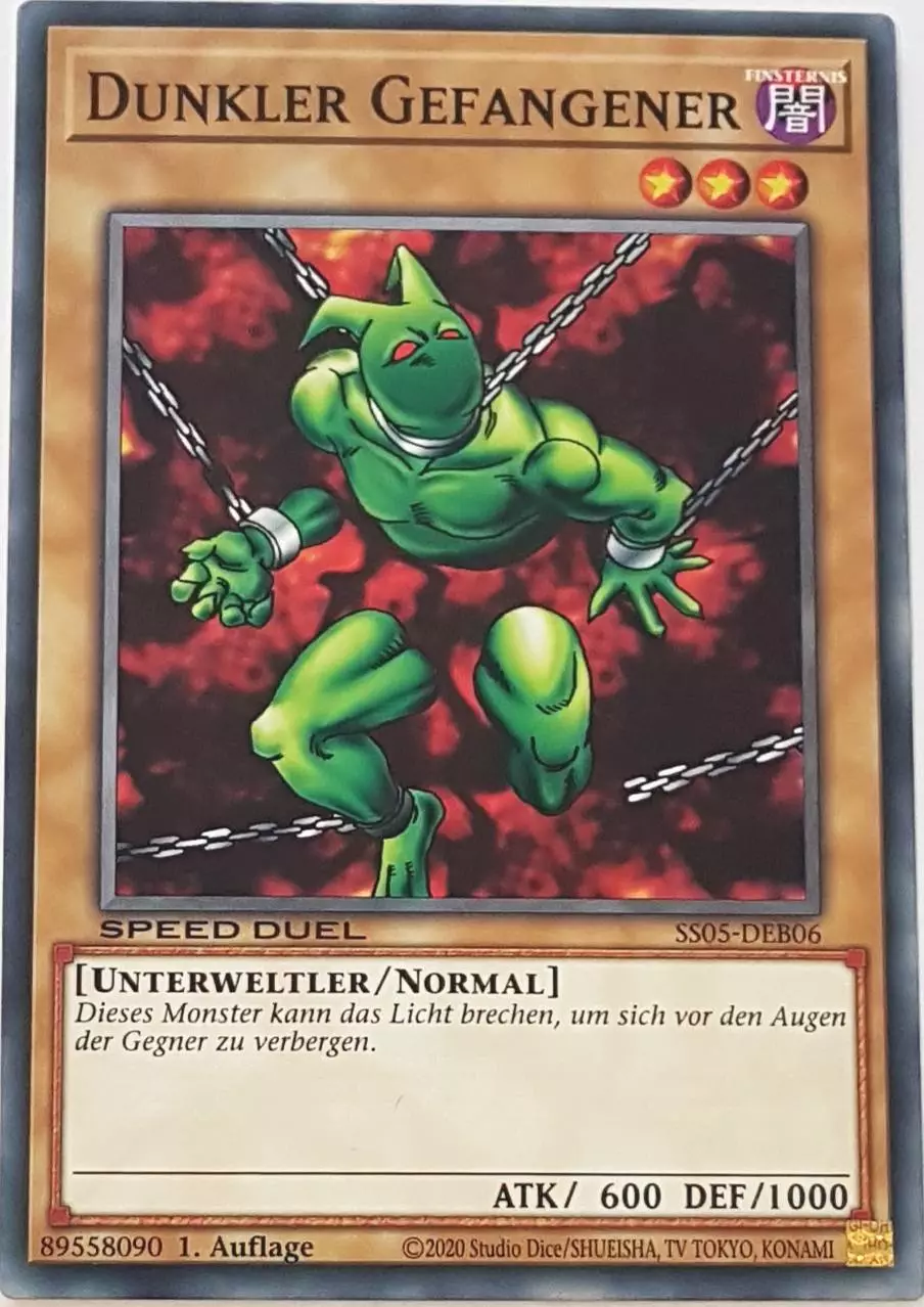 Dunkler Gefangener SS05-DEB06 ist in Common Yu-Gi-Oh Karte aus Twisted Nightmares 1.Auflage