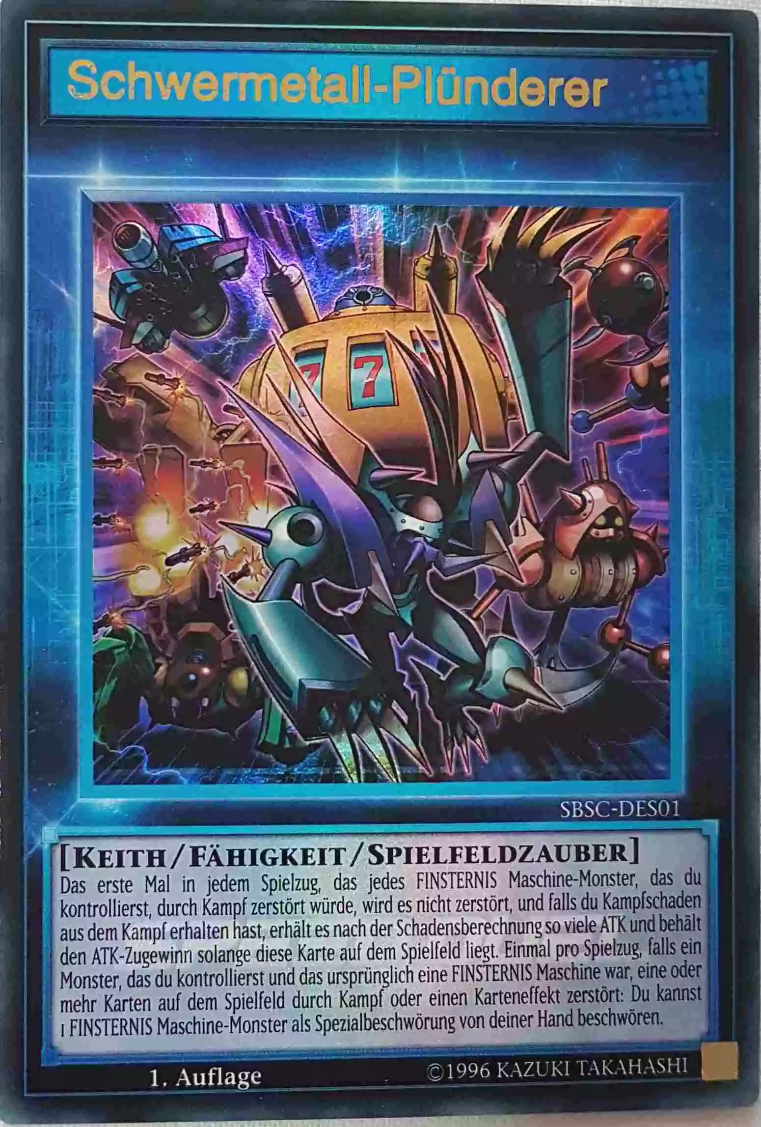 Schwermetall-Plünderer SBSC-DES01 ist in Ultra Rare Yu-Gi-Oh Karte aus Speed Duel Scars of Battle 1. Auflage