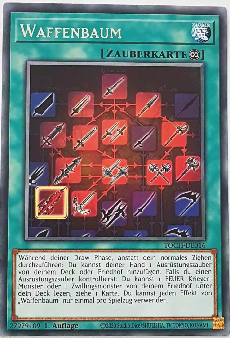 Waffenbaum TOCH-DE016 ist in Rare Yu-Gi-Oh Karte aus Toon Chaos 1.Auflage