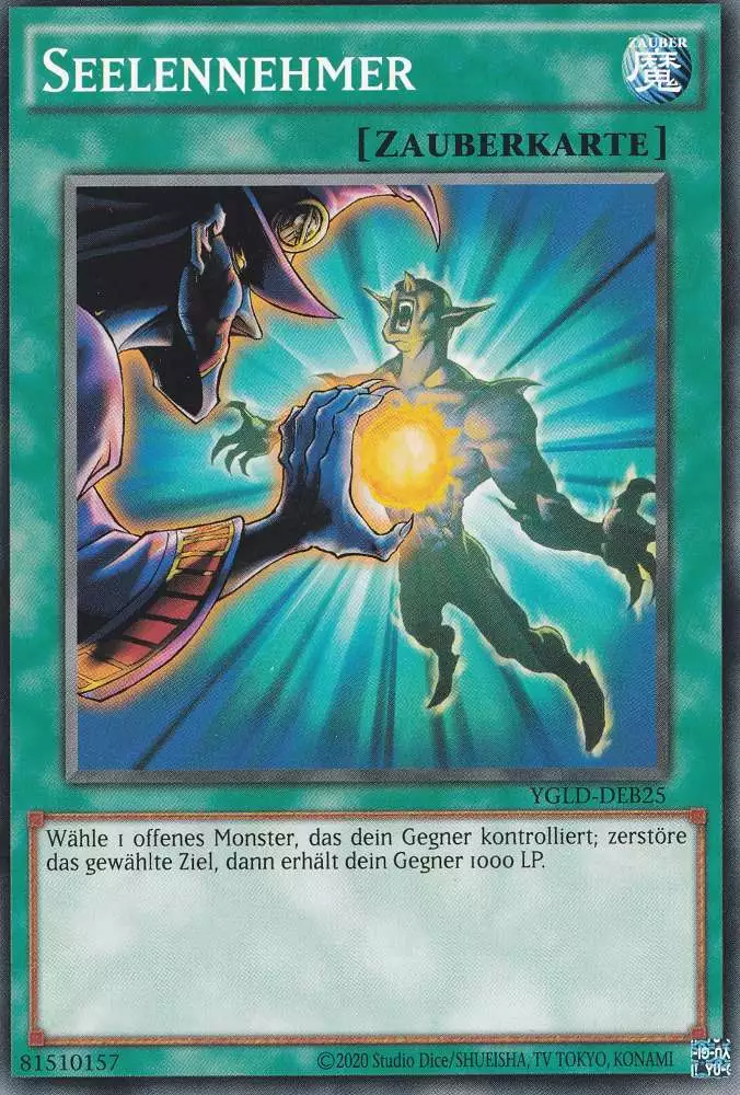 Seelennehmer YGLD-DEB25 ist in Common Yu-Gi-Oh Karte aus Yugis Legendary Decks - King of Games unlimitiert