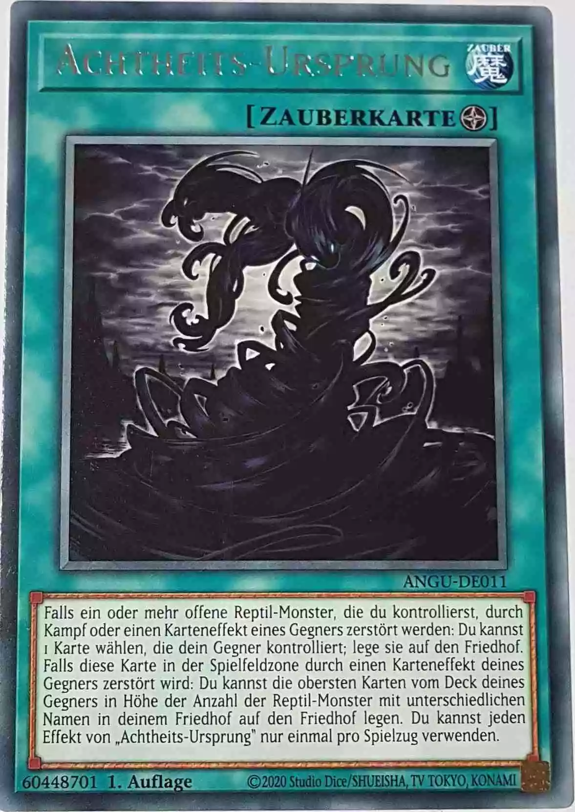 Achtheits-Ursprung ANGU-DE011 ist in Rare Yu-Gi-Oh Karte aus Ancient Guardians 1.Auflage