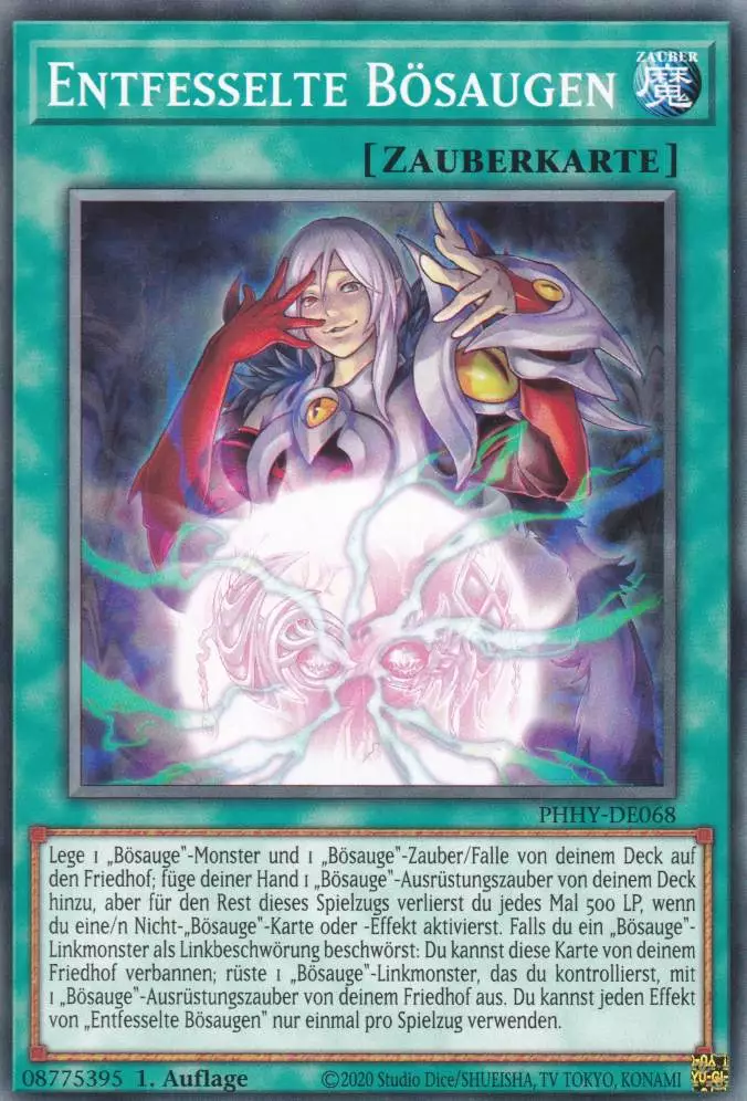 Entfesselte Bösaugen PHHY-DE068 ist in Common Yu-Gi-Oh Karte aus Photon Hypernova 1.Auflage