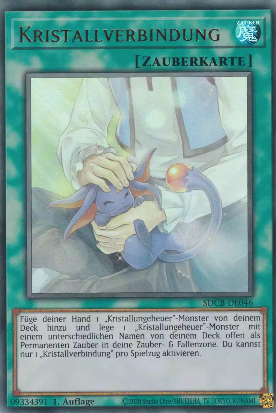 Kristallverbindung SDCB-DE046 ist in Ultra Rare Yu-Gi-Oh Karte aus Structure Deck: Legend of the Crystal Beasts 1.Auflage