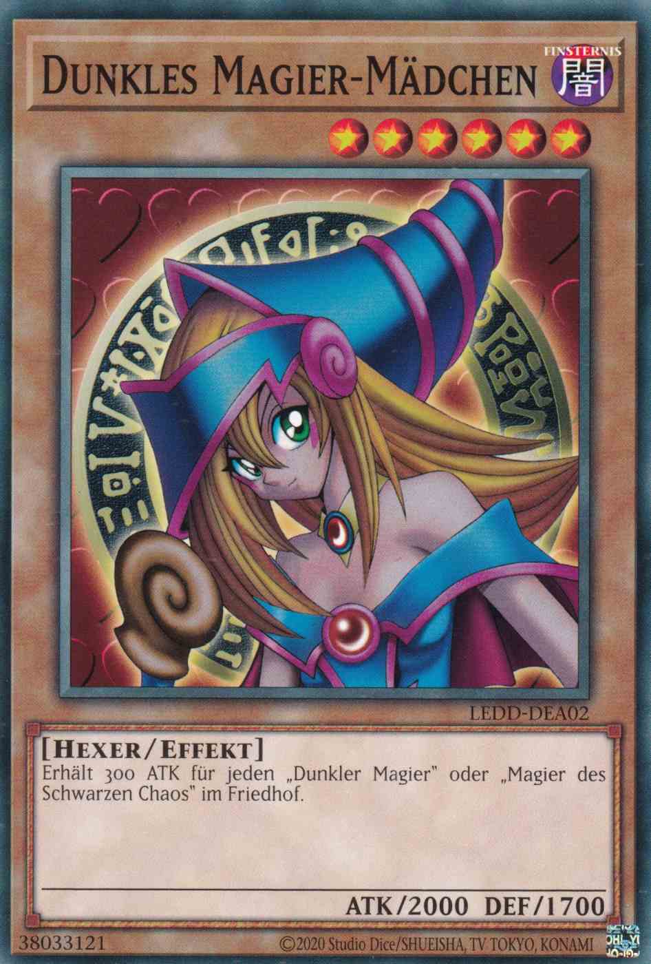 Dunkles Magier-Mädchen LEDD-DEA02 ist in Common Yu-Gi-Oh Karte aus Legendary Dragon Decks unlimitiert