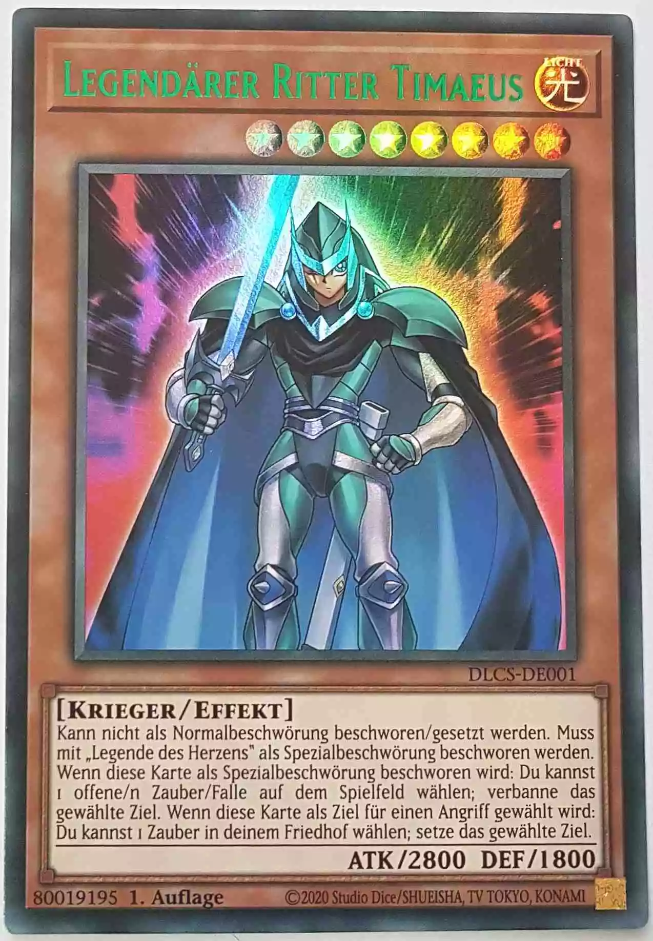 dlcs-de001-g-legendaerer-ritter-timaeus-gruen-colorful-ultra-rare Legendärer Ritter Timaeus (grün) DLCS-DE001-G ist in Colorful Ultra Rare Yu-Gi-Oh Karte aus Dragons of Legend The Complete Series 1.Auflage